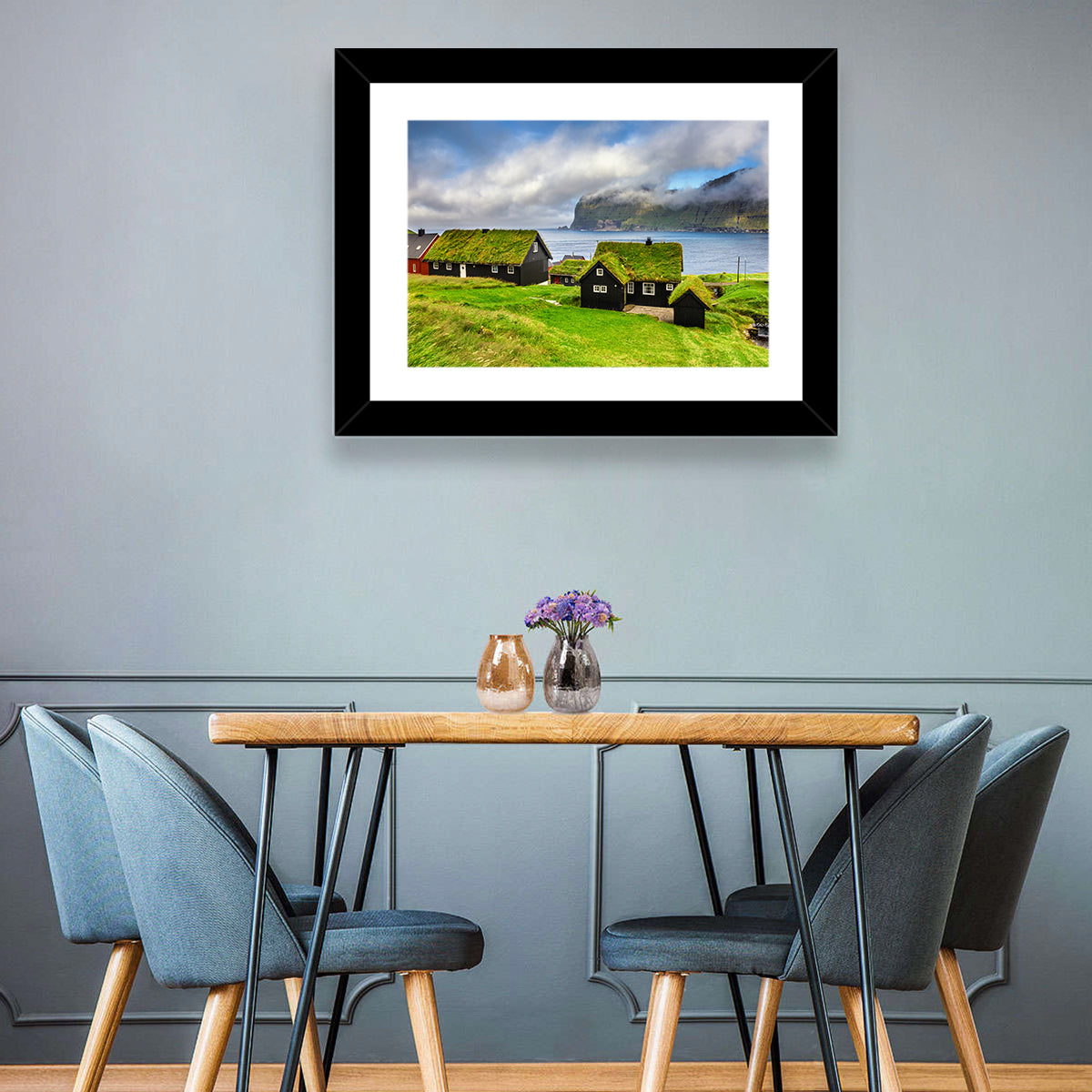 Saksun Village Landscape Wall Art