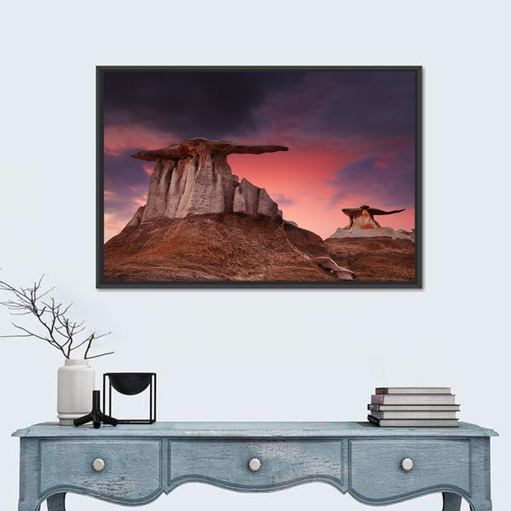 Wings Formation, Bisti Hoodoos Wall Art