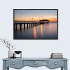 Lake Jackson Pier Sunset Wall Art