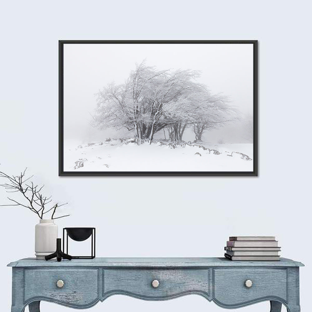 Rime Coated Winter Trees Wall Art