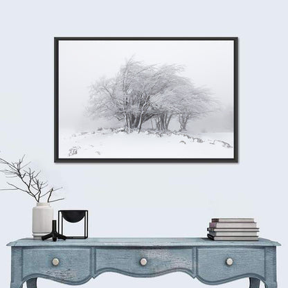 Rime Coated Winter Trees Wall Art