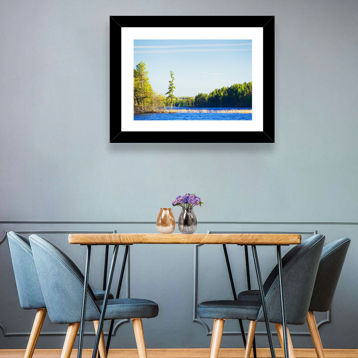 Summer Forest Lake Wall Art