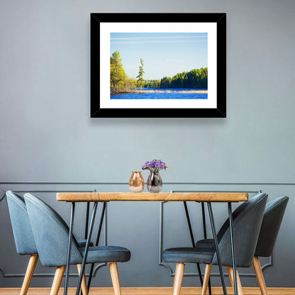 Summer Forest Lake Wall Art