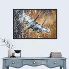 F-15 Over Mountain Canyon Wall Art