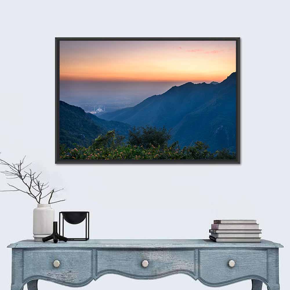Margalla Hills Twilight Wall Art