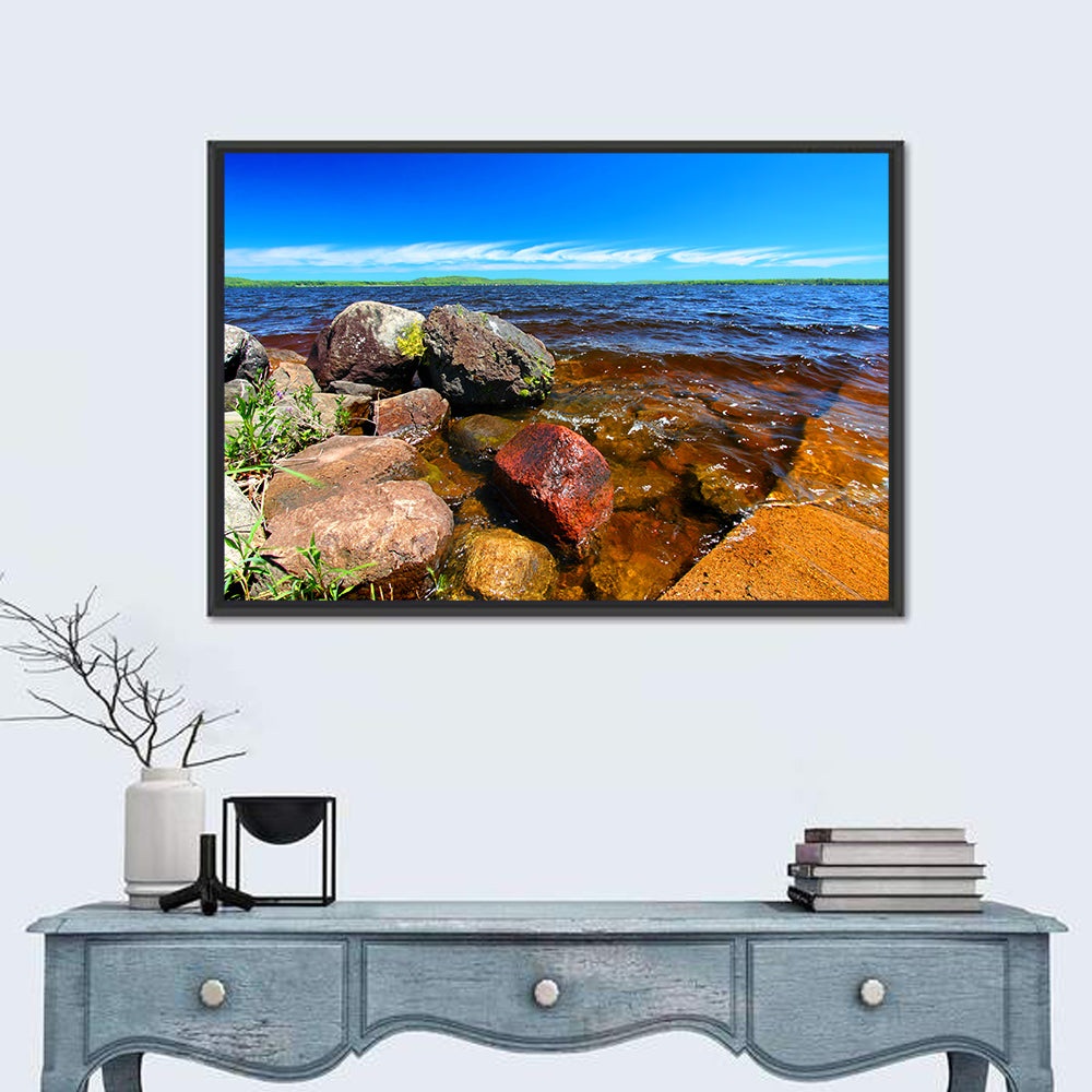 Lake Gogebic Rocky Shoreline Wall Art