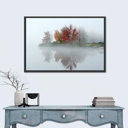 Autumn Morning at Crystal Lake Wall Art