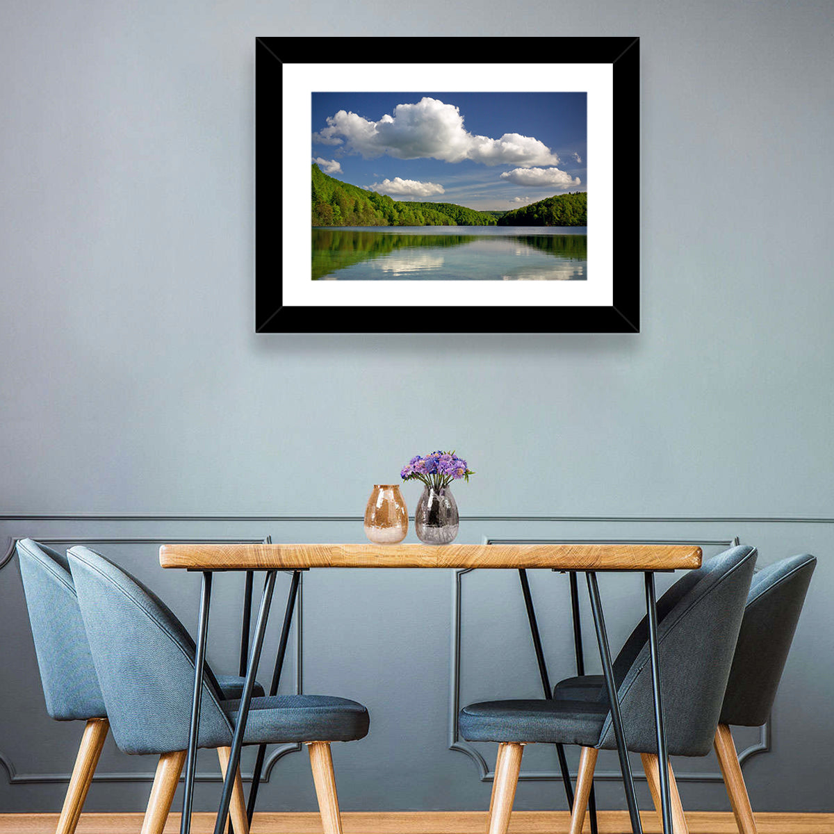Plitvice Forest Lake Scene Wall Art