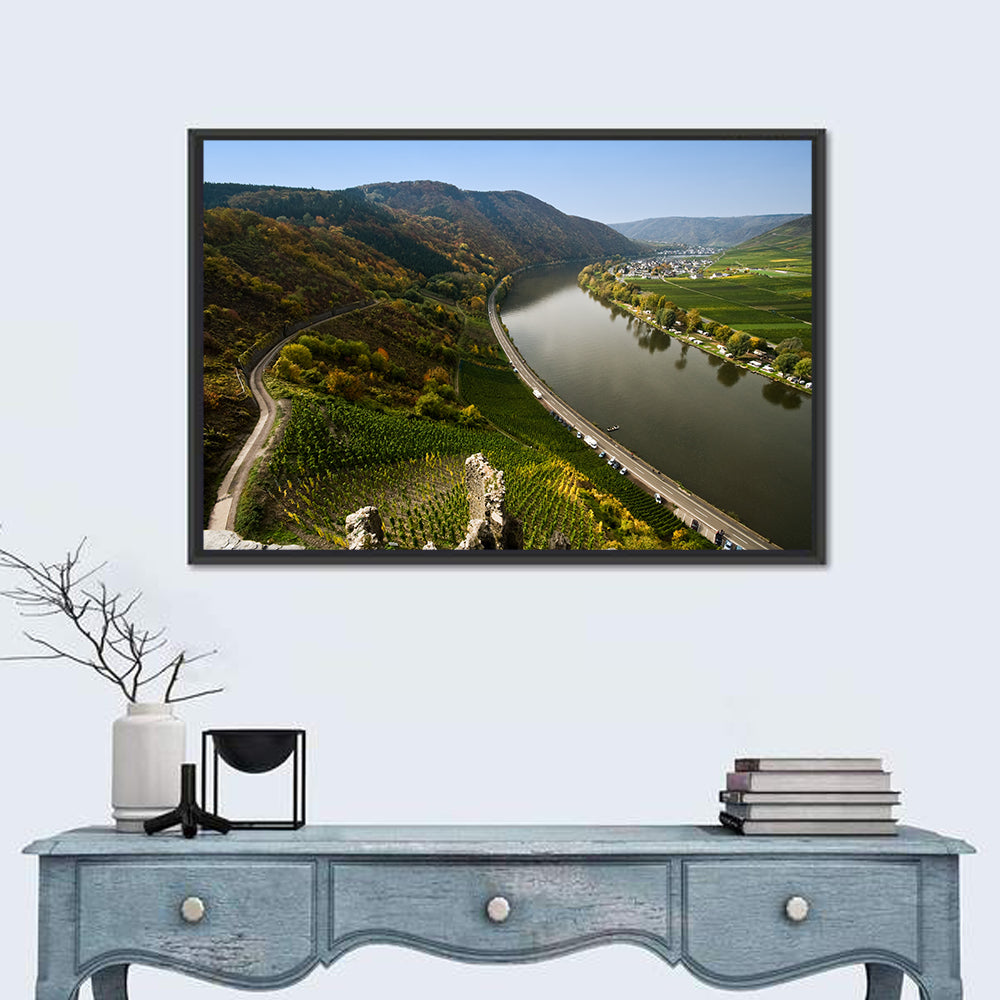 Mosel Valley at Bremm, Germany Wall Art