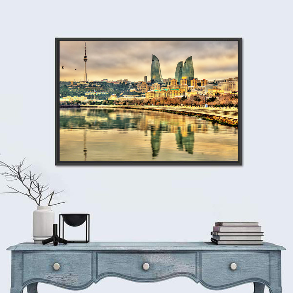 Baku Reflection Wall Art in a room, landscape