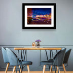 Lovers Bridge Nightscape Wall Art