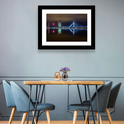 Vanšu Bridge Night Skyline Wall Art