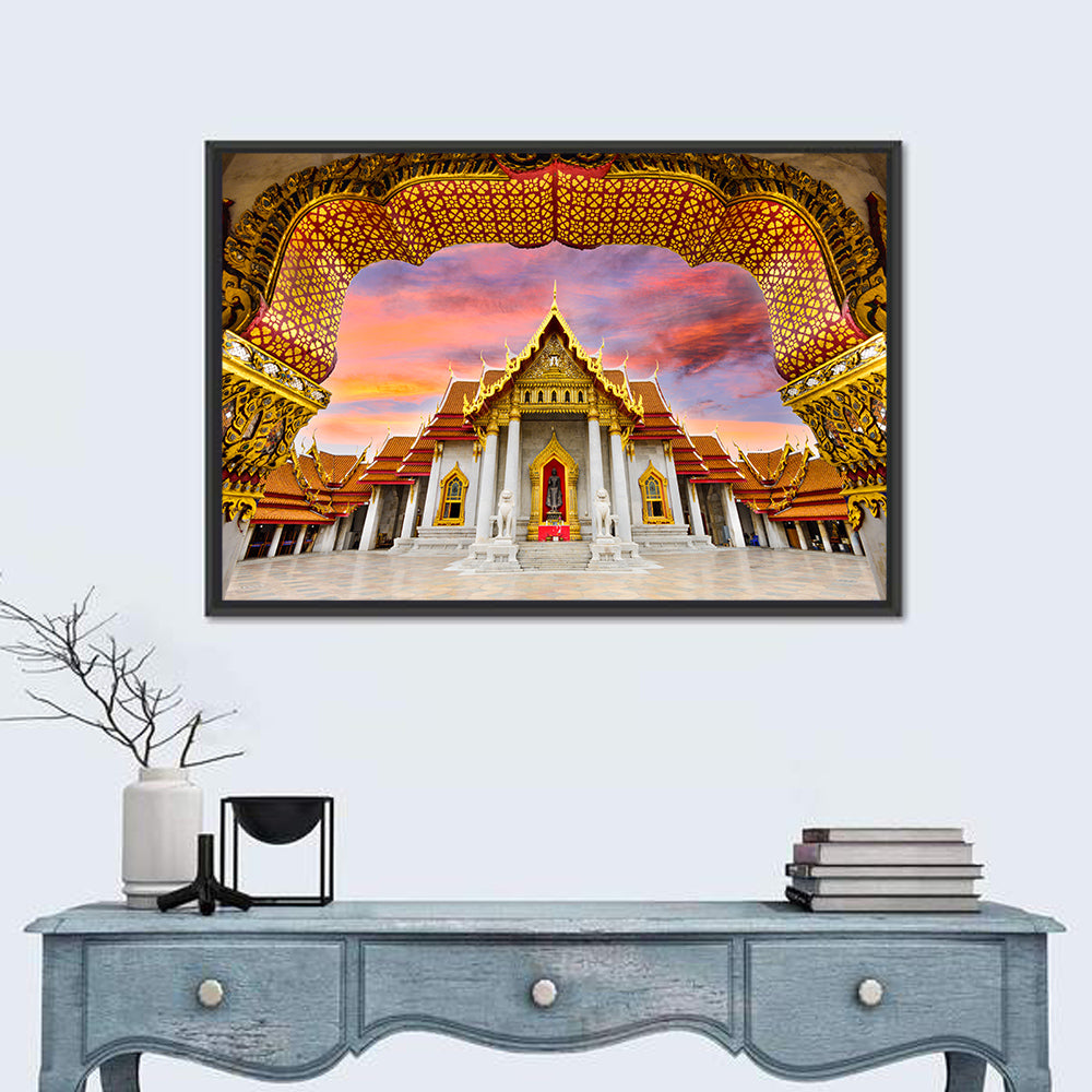 Marble Temple at Sunset Wall Art