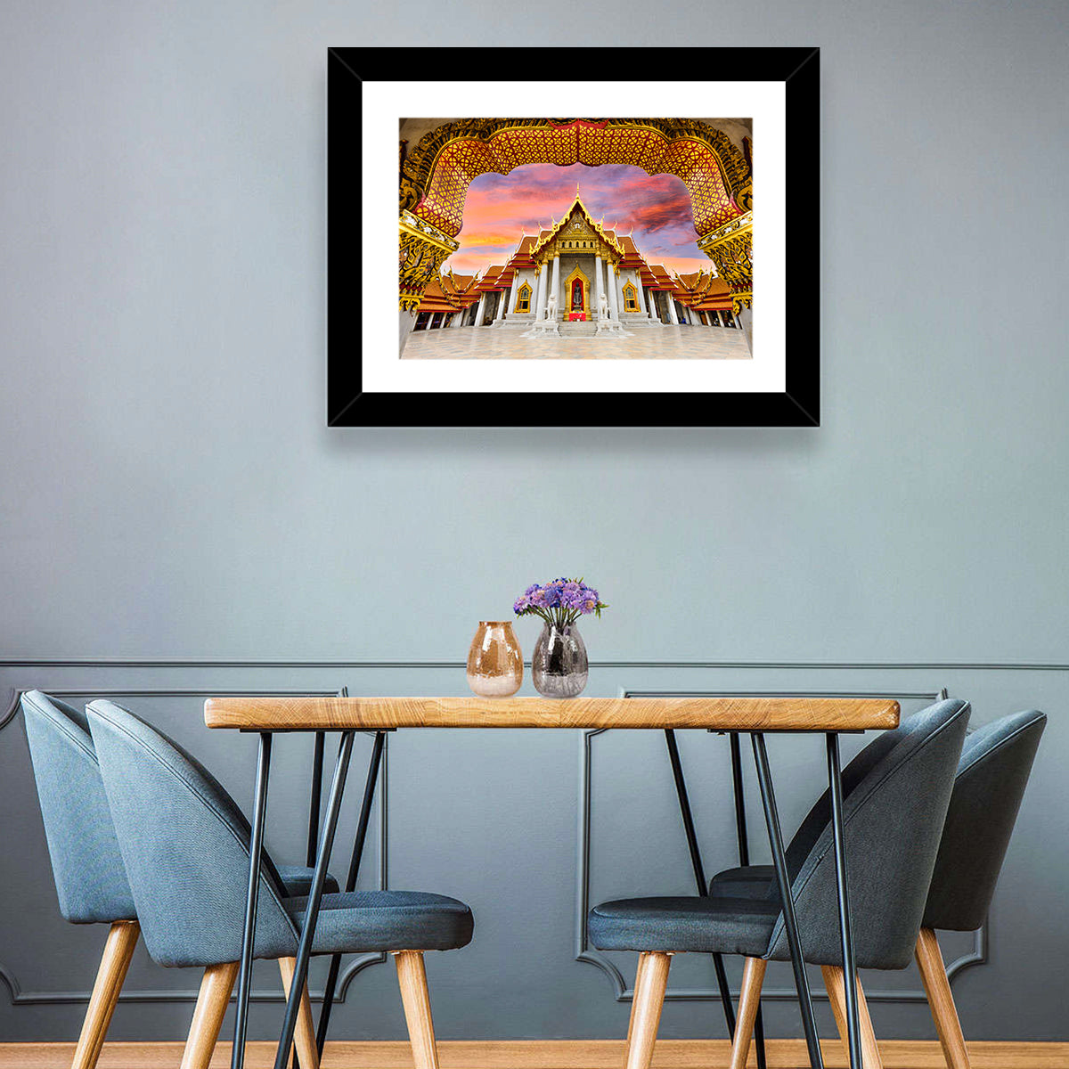 Marble Temple at Sunset Wall Art