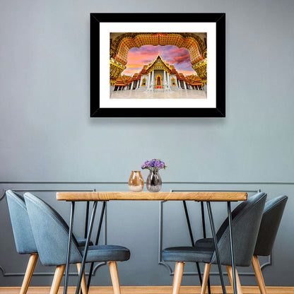 Marble Temple at Sunset Wall Art