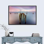 Lake Monroe Pier at Dusk Wall Art