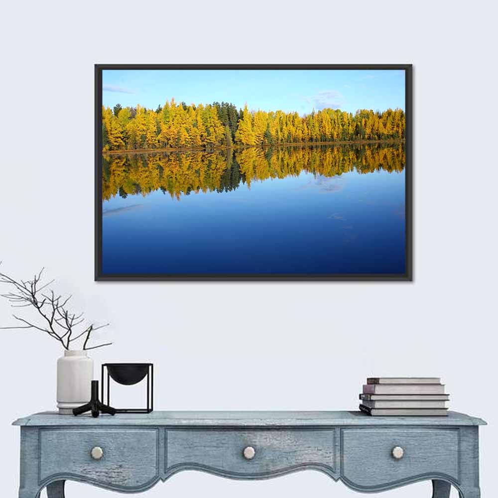 Lake Abitibi Wall Art in a room, landscape