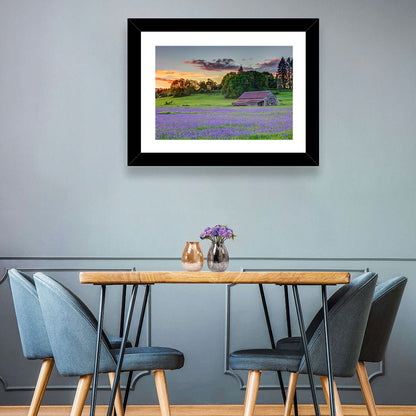 Willamette Valley Barn at Sunset Wall Art