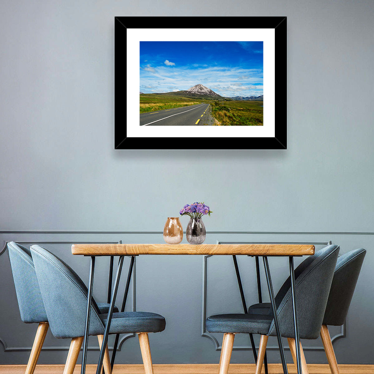 Mount Errigal Road Wall Art in a room, landscape