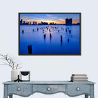 Jersey City Skyline at Dusk Wall Art