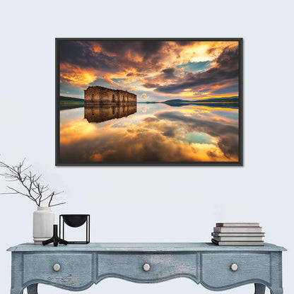 Sunken Church at Zhrebchevo Dam Wall Art