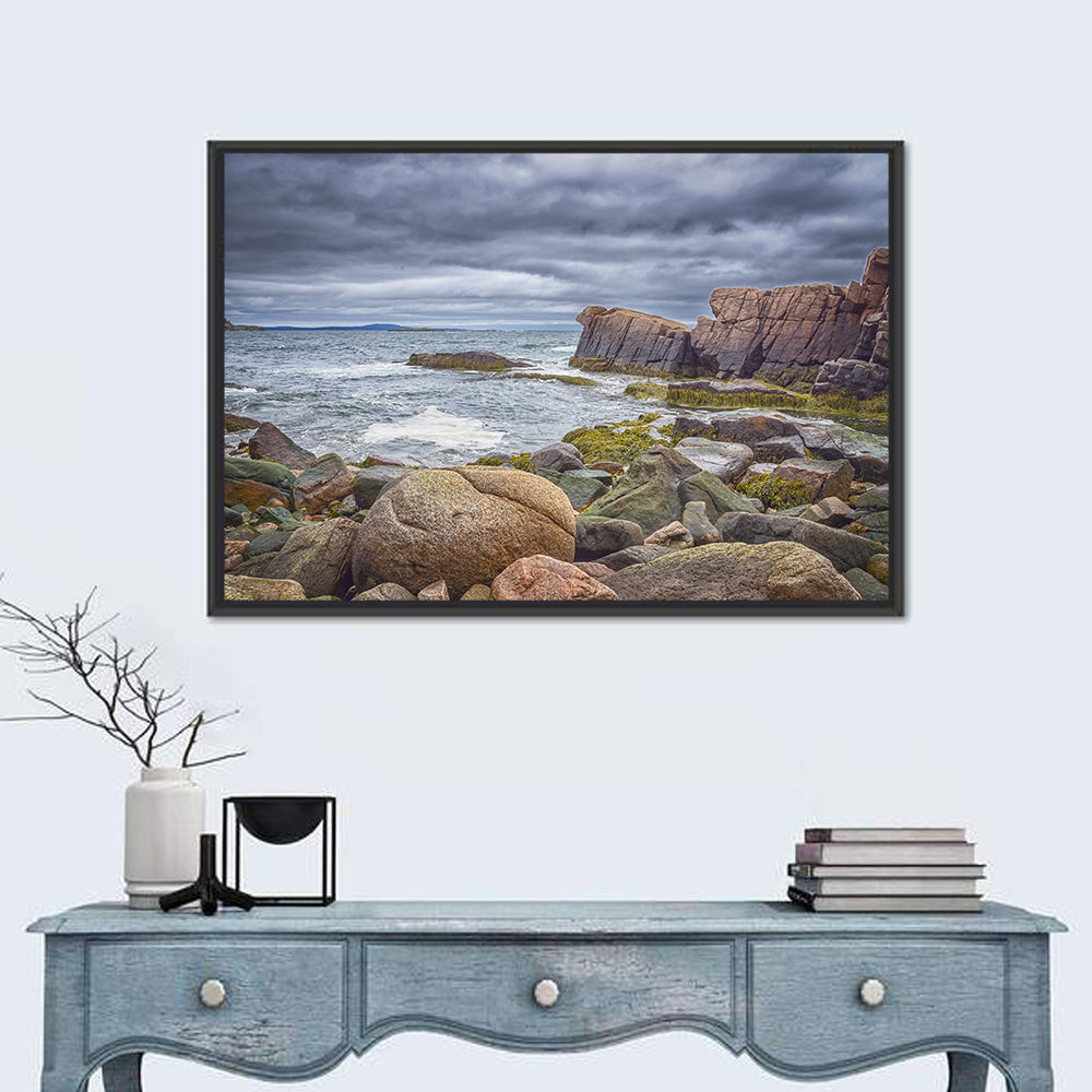 Bar Harbor Rocky Coastline Wall Art