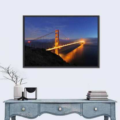 Golden Gate Bridge at Night Wall Art