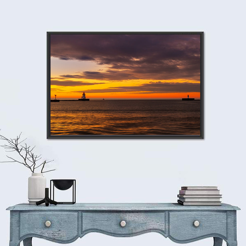 Lake Erie Twin Beacons Wall Art