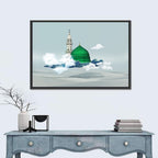 Green Dome of Al-masjid An-nabawi Wall Art
