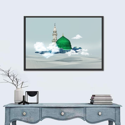 Green Dome of Al-masjid An-nabawi Wall Art