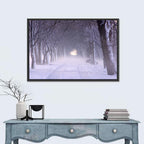 Kuressaare Park Snowy Path Wall Art