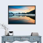 Lake Mcdonald Dawn Mist Wall Art