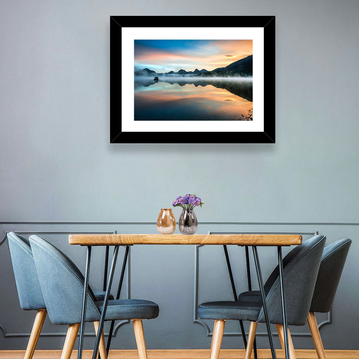 Lake Mcdonald Dawn Mist Wall Art
