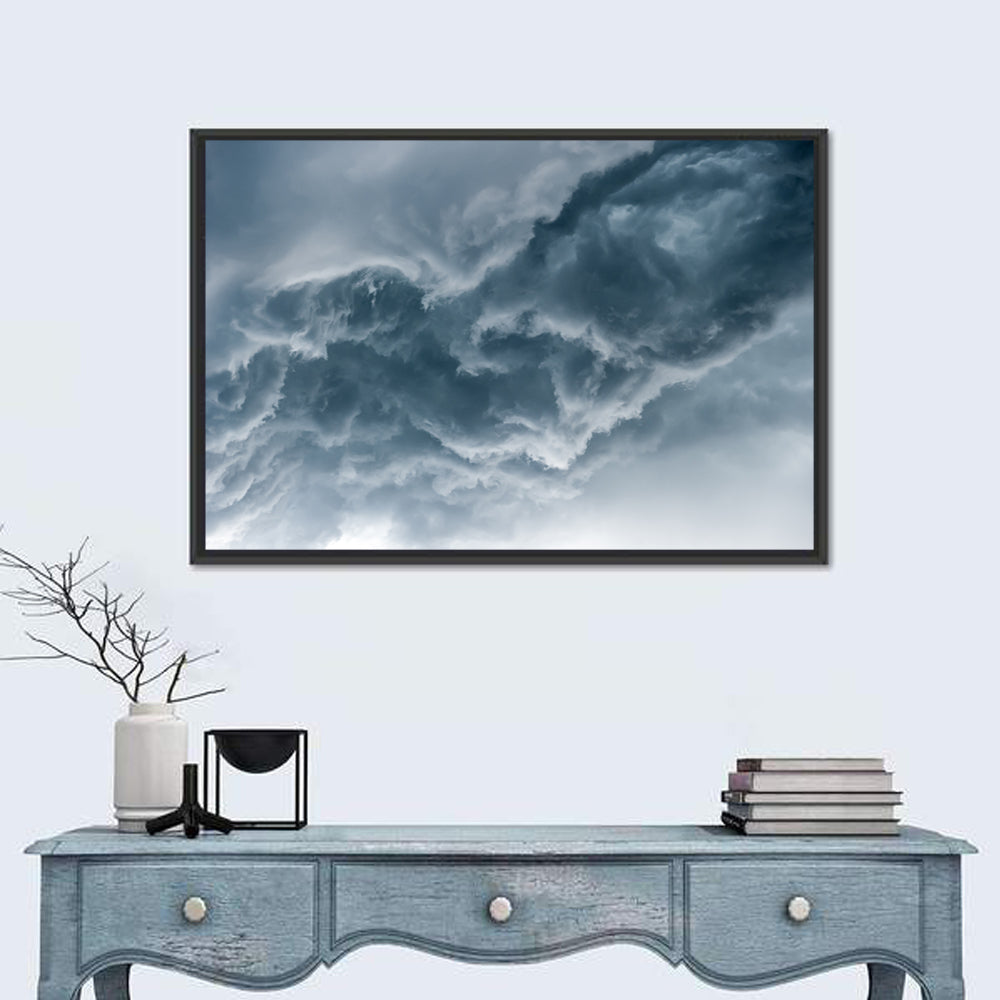 Turbulent Storm Cloud Abstract Wall Art