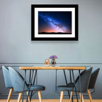 Milky Way Over Silhouetted Hills Wall Art