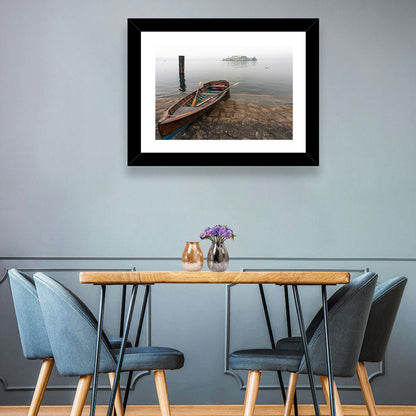 Rowboat on Lake Orta Wall Art