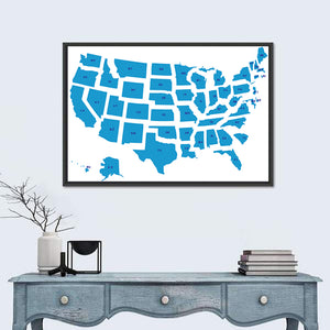 USA Map Wall Art