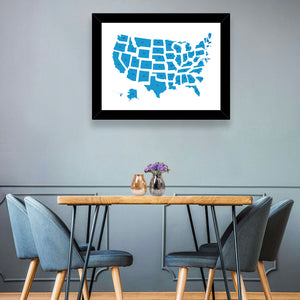 USA Map Wall Art