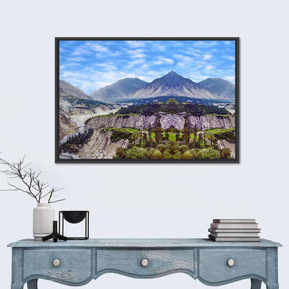 Karimabad Valley Reflection Wall Art