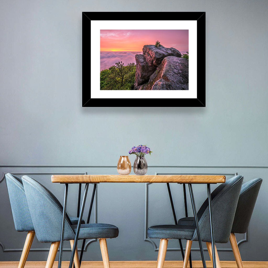 Pine Mountain Trail Sunset Over Cloud Sea Wall Art