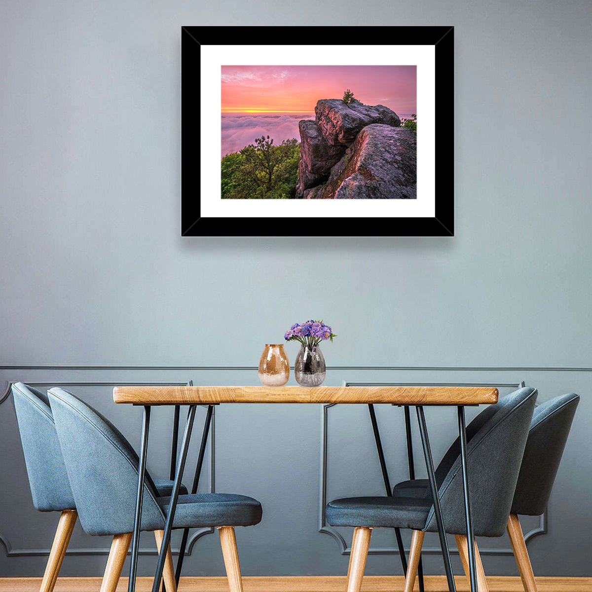 Pine Mountain Trail Sunset Over Cloud Sea Wall Art