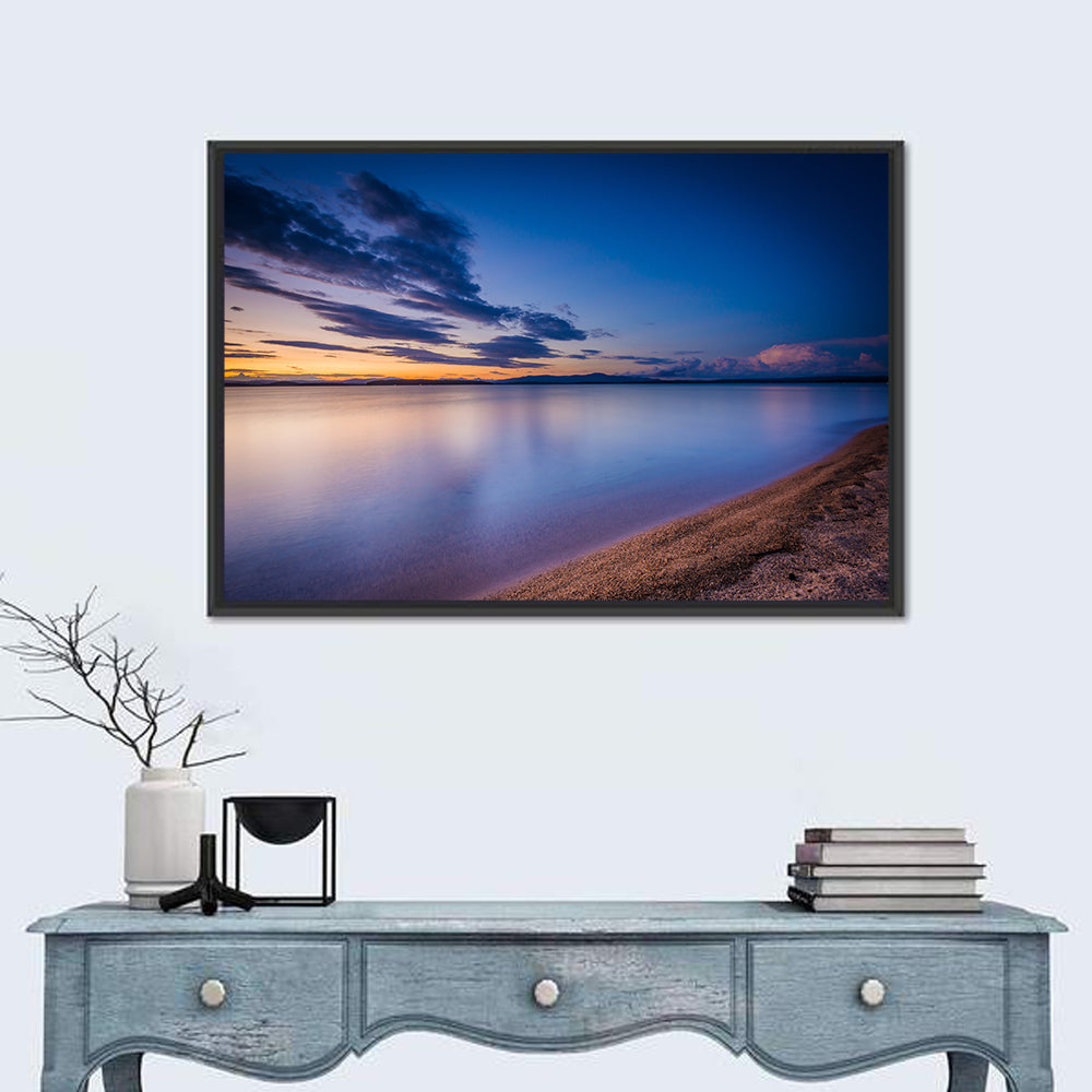 Lake Winnipesaukee Shoreline Sunset Wall Art