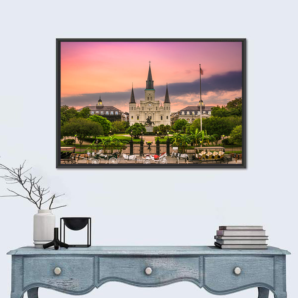 Jackson Square at Dusk Wall Art