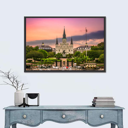 Jackson Square at Dusk Wall Art