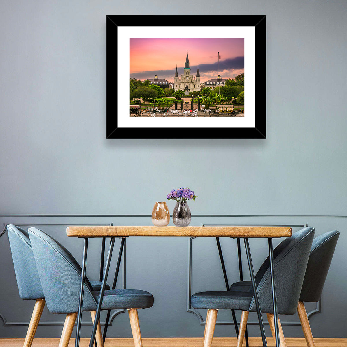 Jackson Square at Dusk Wall Art