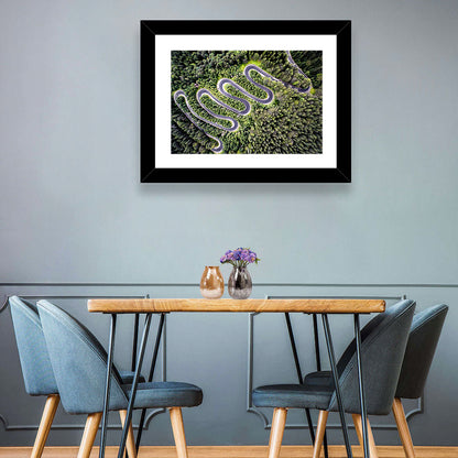 Serpentine Mountain Road Wall Art