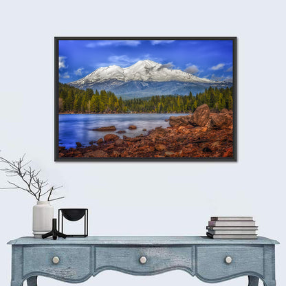 Mount Shasta Over Lake Siskiyou Wall Art