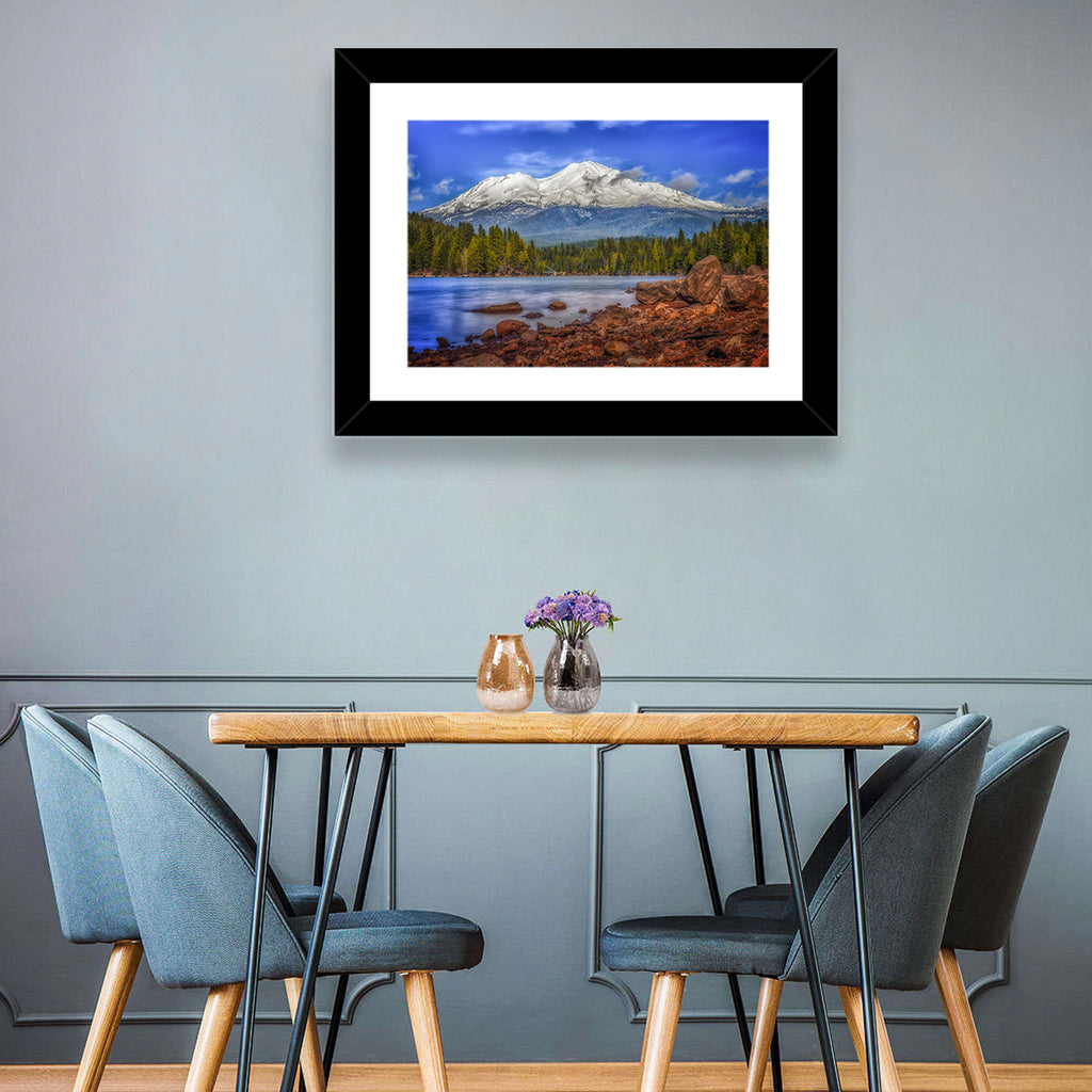 Mount Shasta Over Lake Siskiyou Wall Art