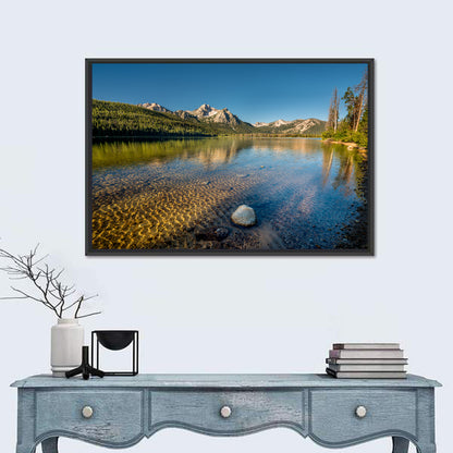 Morning Light at Stanley Lake Wall Art