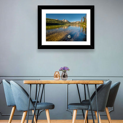 Morning Light at Stanley Lake Wall Art